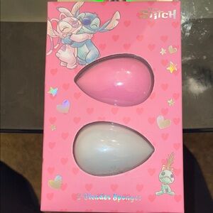 Disney Stitch Blender Sponge Set - Pink and White